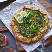 Ricotta, Potato & Spring Pea Galette prepared for Santa Barbara Ladies Spring Fling Brunch!