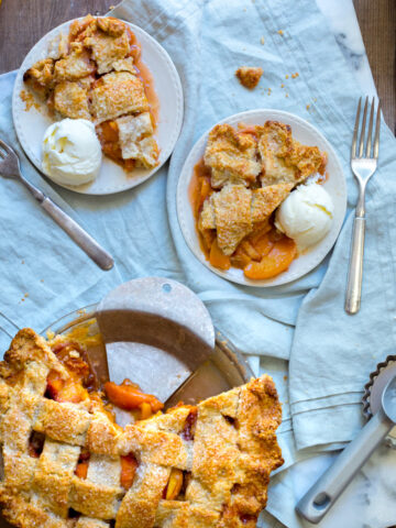 Rye Rye Peach Pie by Baking The Goods.