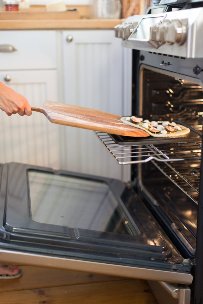 Fig and Pistachio Pesto Pizza oven