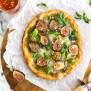 Fig and Pistachio Pesto Pizza