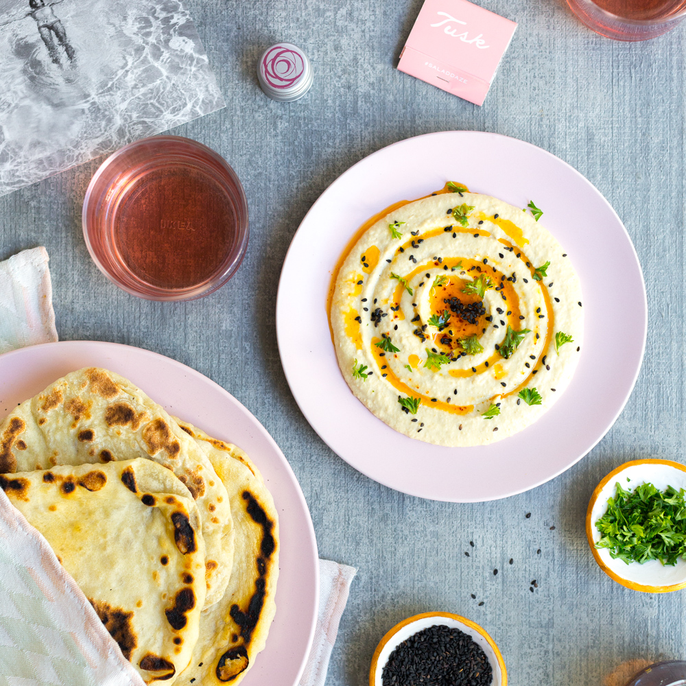 Creamy Dreamy Hummus by Baking The Goods.