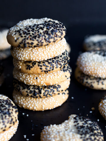 Black & White Tahini Cookies by Baking The Goods