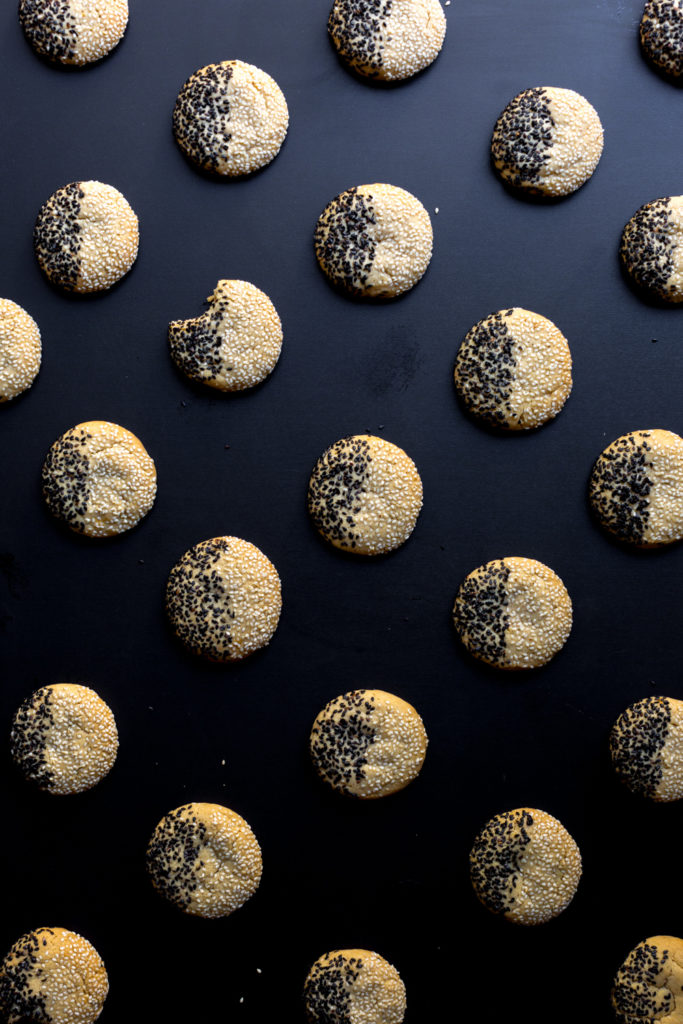 Black & White Tahini Cookies by Baking The Goods