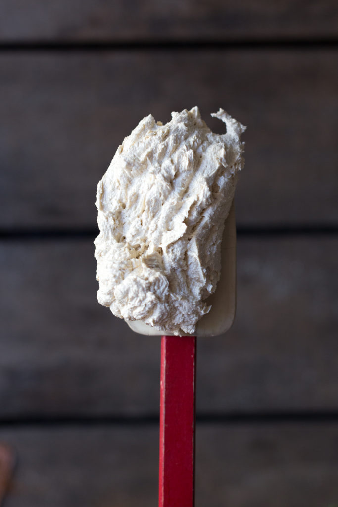 Creamed butter and sugar