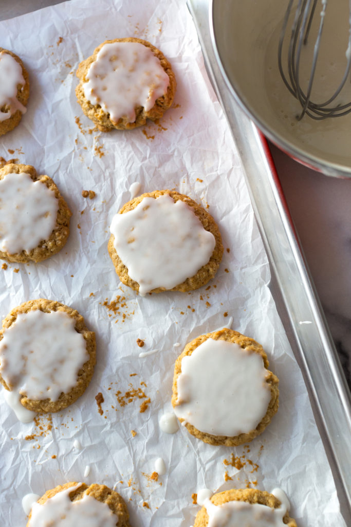 Chinese Five Spice Iced Oatmeal Cookies
