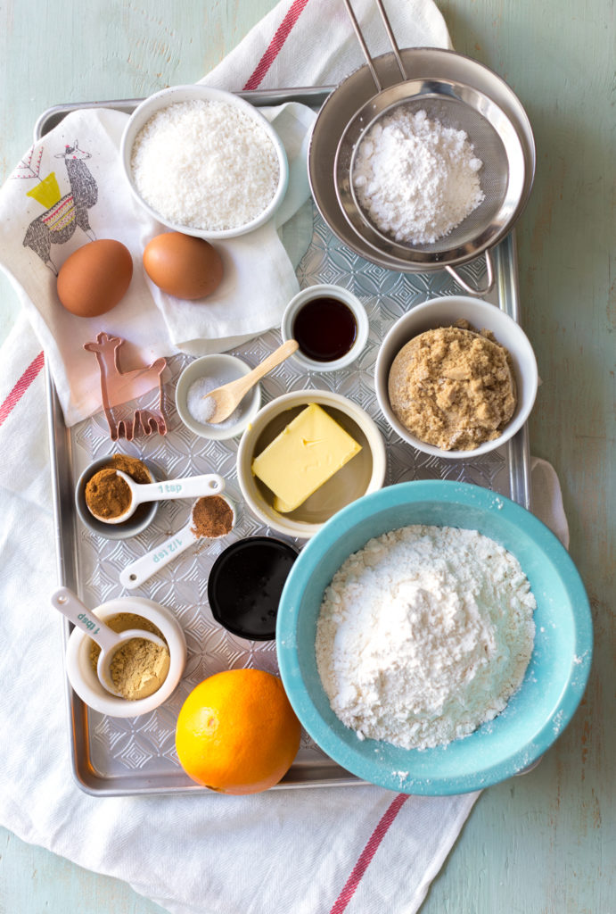 Gingerbread Coconut Cookies ingredients