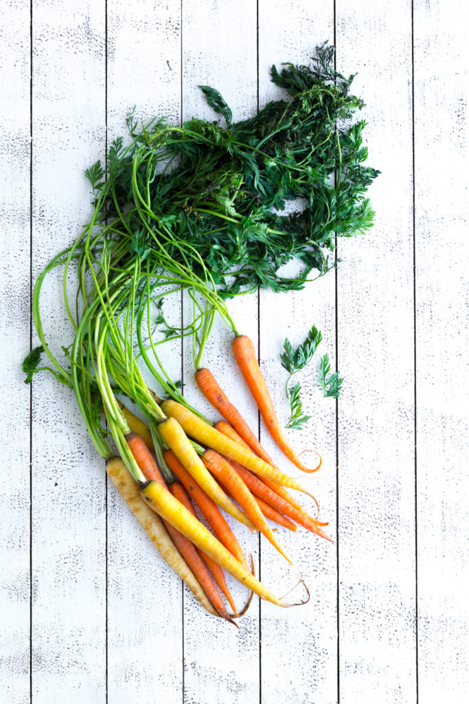 Farm stand fresh carrots