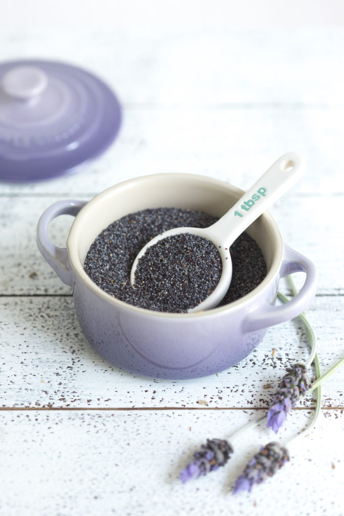 Poppy seeds in Le Creuset ramekin