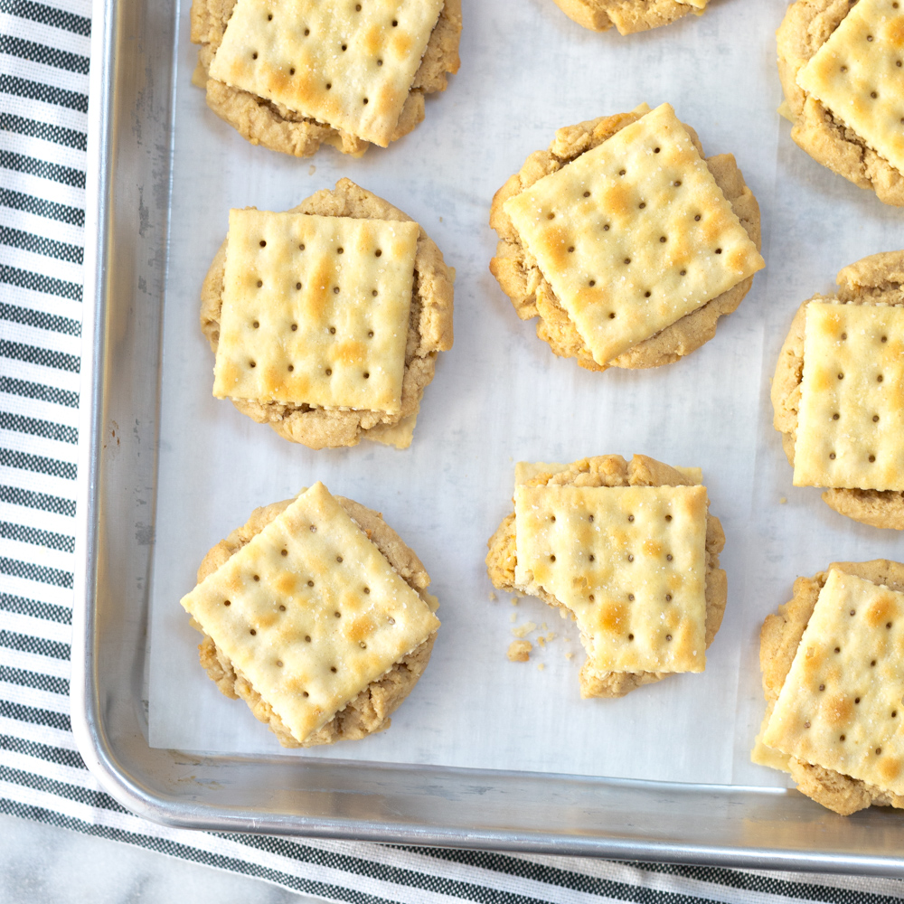Saltine Peanut Butter Cookies by Baking The Goods