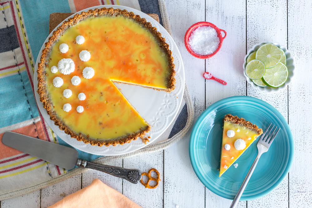 Grapefruit Margarita Tart with Pretzel Crust by Baking The Goods