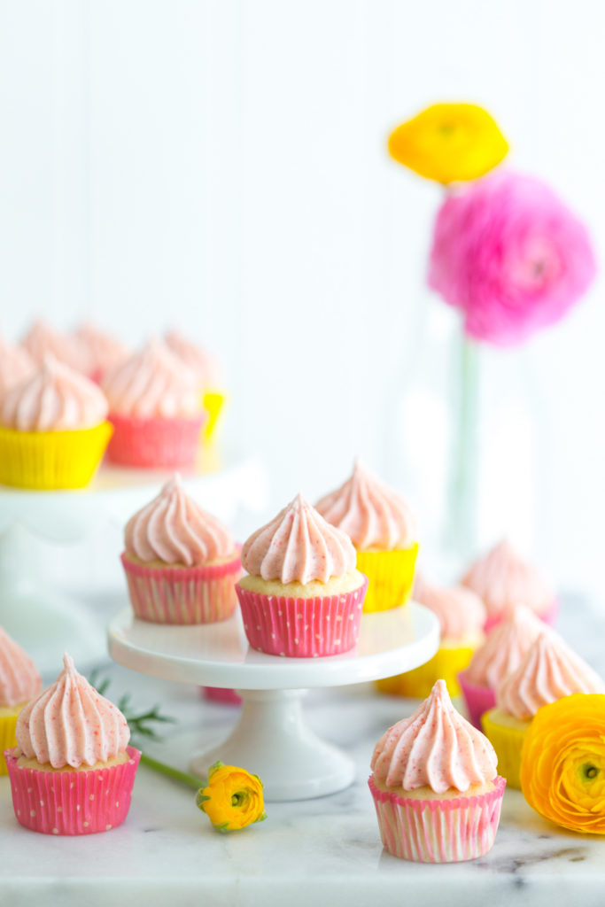 Mini Strawberry Cupcakes from Baking The Goods