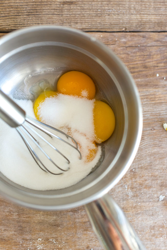 egg yolks and sugar for curd