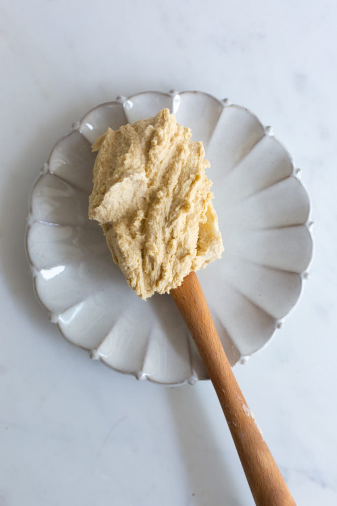 Creamed butter and sugar