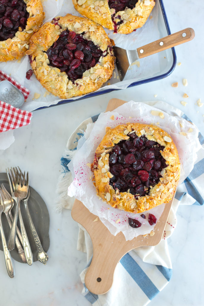 Cherry Almond Galettes cooling