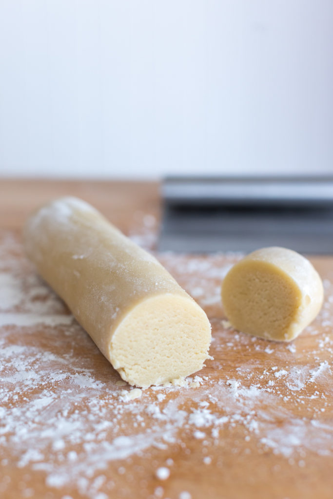 Sliced easy homemade almond paste