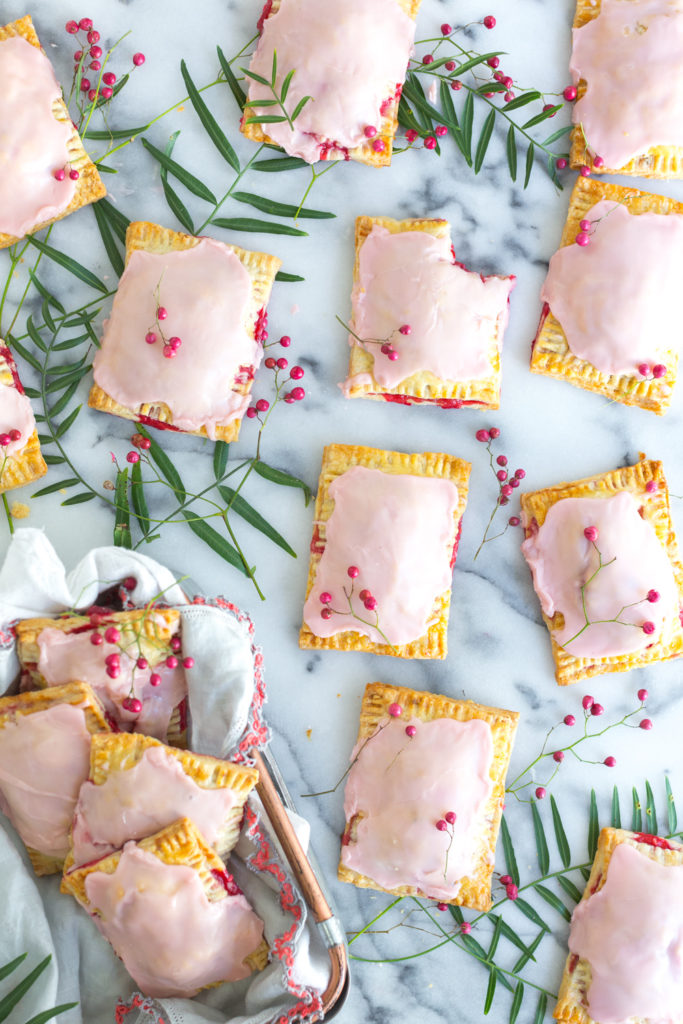 Raspberry Rhubarb Pink Peppercorn Hand Pies by Baking The Goods