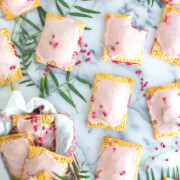 Raspberry Rhubarb Pink Peppercorn Hand Pies by Baking The Goods