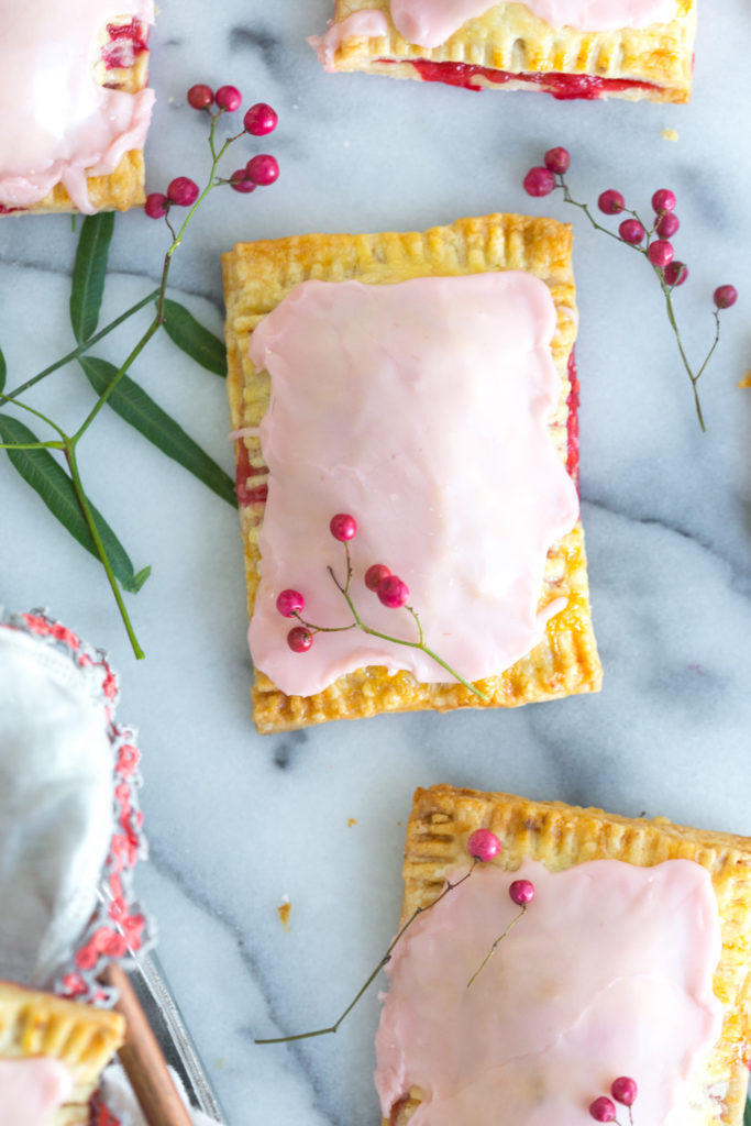 Raspberry Rhubarb Pink Peppercorn Hand Pie