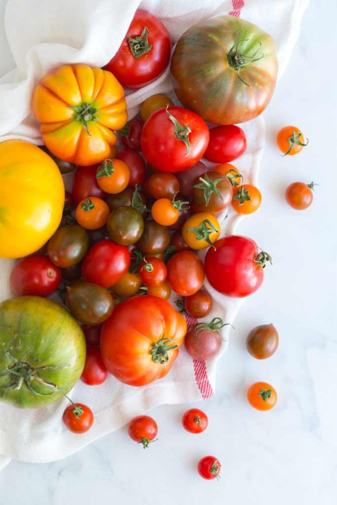 Tomatoes for Heirloom Tomato and Pimento Cheese Tart with Cornmeal Crust