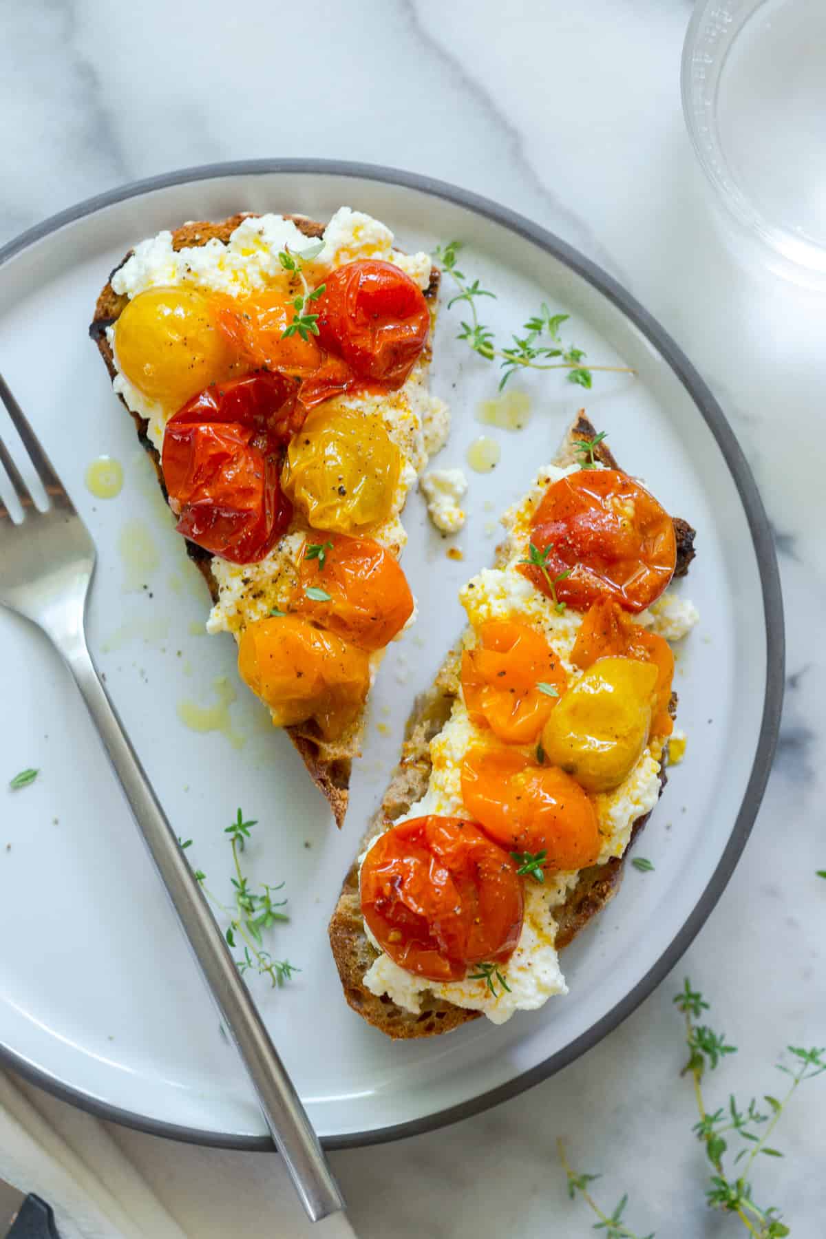 Tomato Confit Ricotta Toast