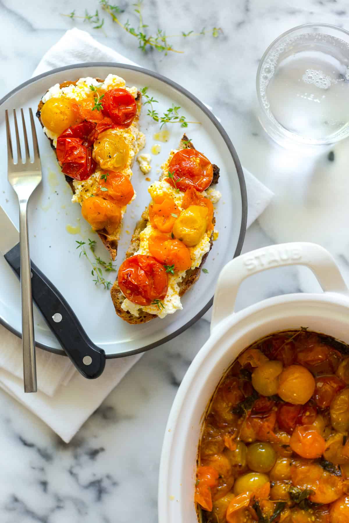 Tomato Confit Ricotta Toast