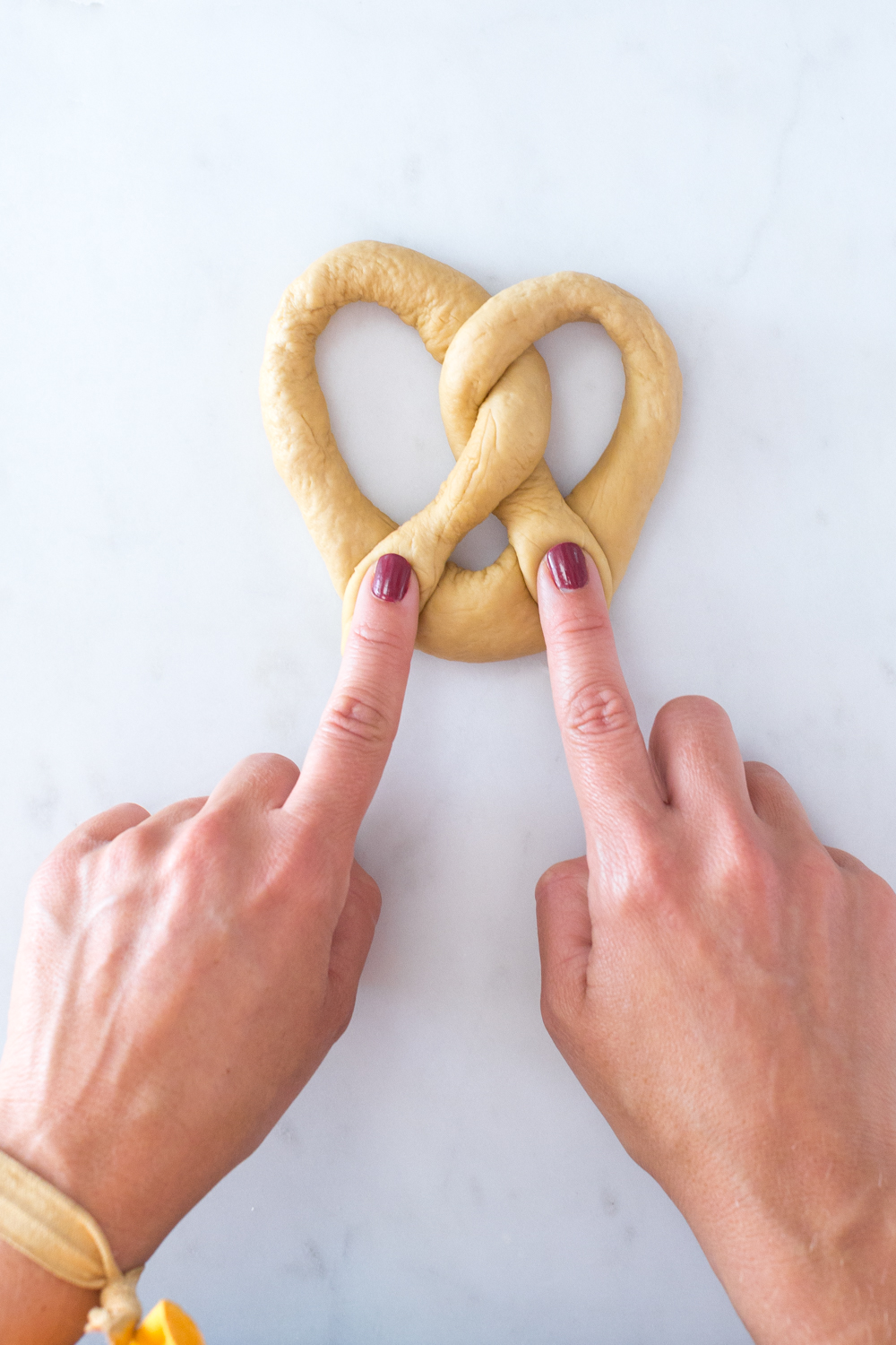 Shaped Dill Pretzels with Cider Cheese Dip