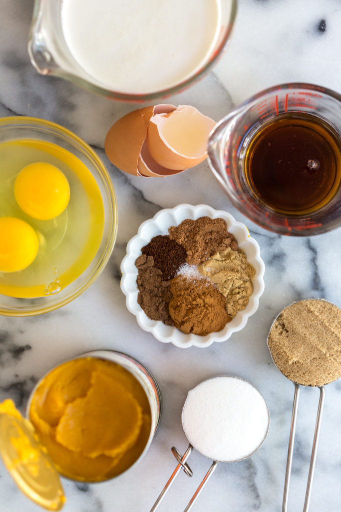 Maple Pumpkin Pie filling ingredients