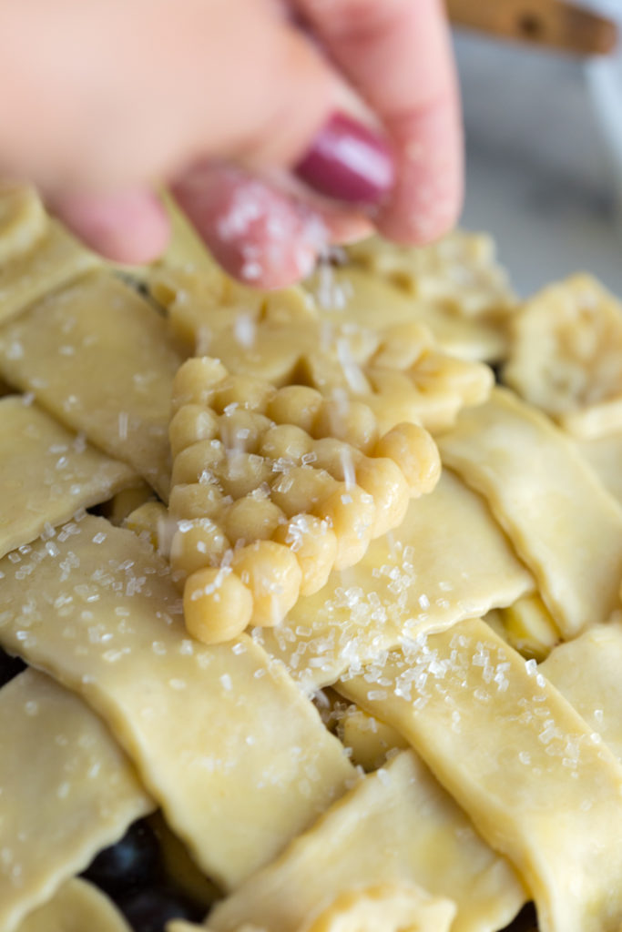 Grape Apple Pie - pre-baked