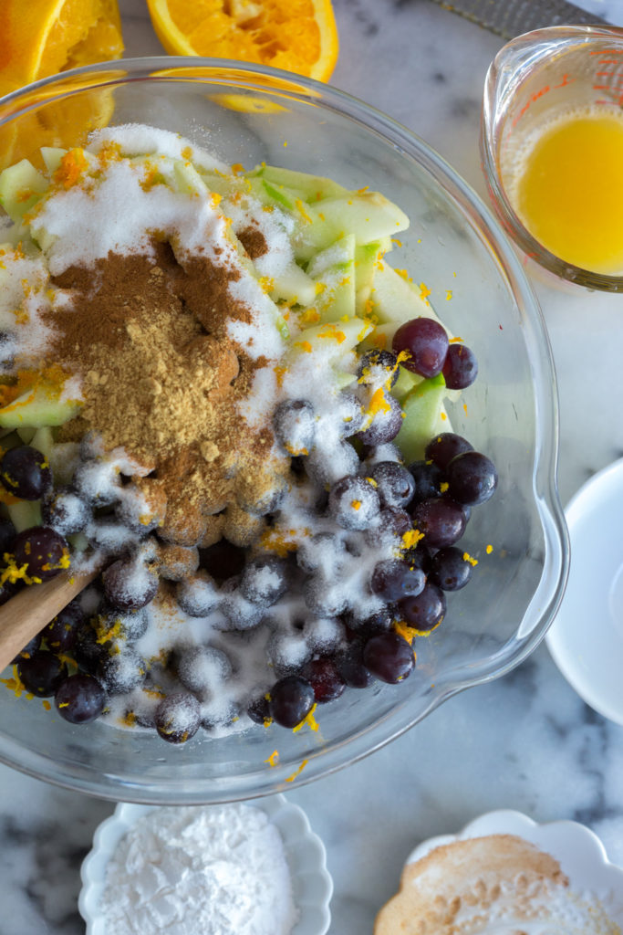 Grape Apple Pie filling