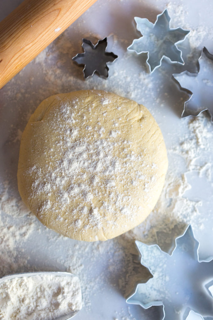 Cardamom Snowflake Cookie dough disc