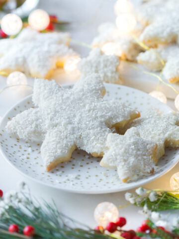 Cardamom Coconut Snowflake Cookies by Baking The Goods.