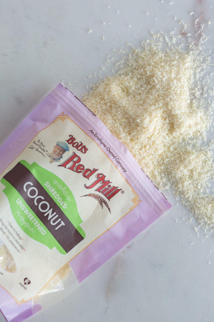 unsweetened shredded coconut