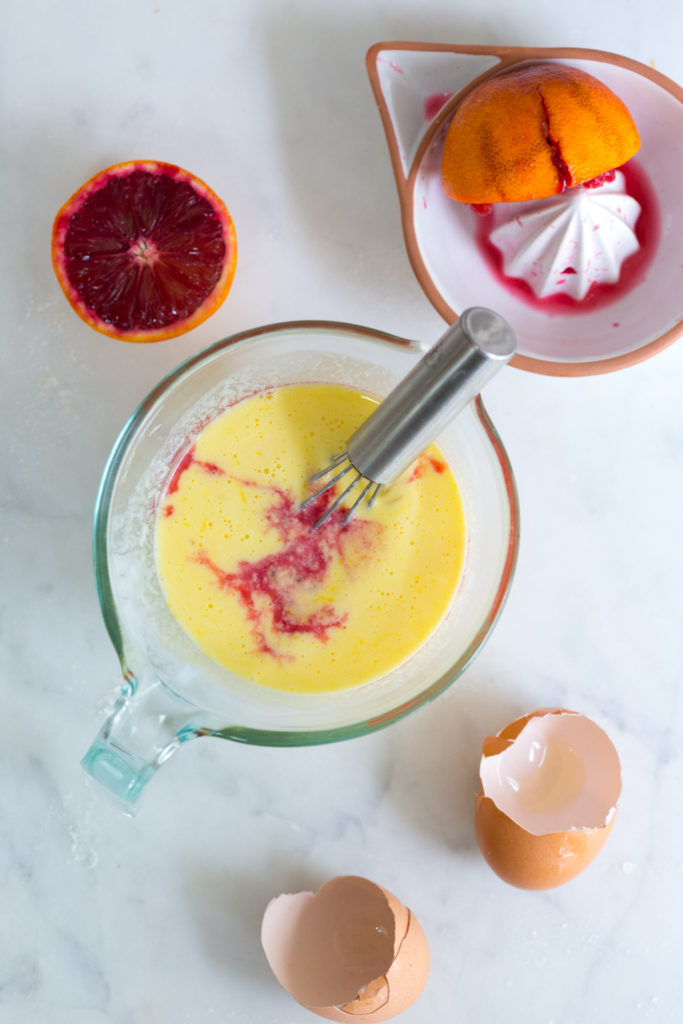 Wet ingredients for scones