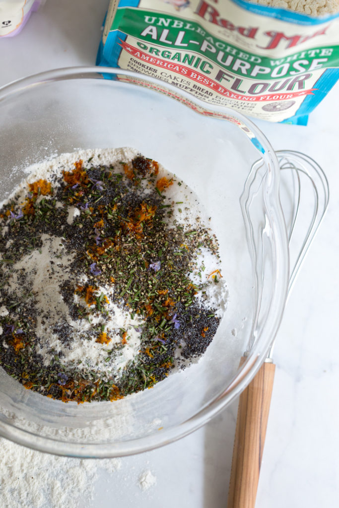 Blood Orange Rosemary Poppy Seed Scones ingredients