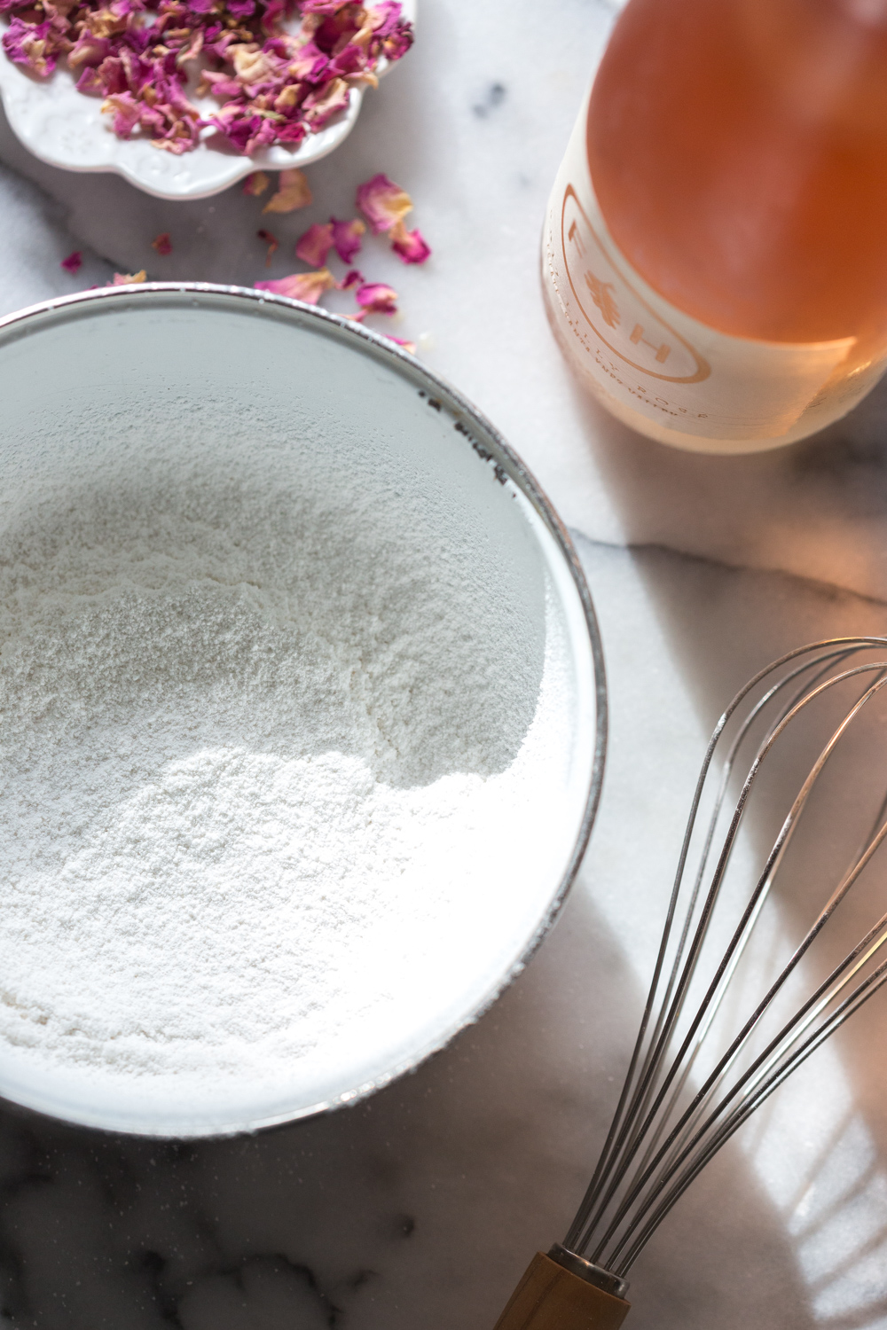 Rosé glaze ingredients