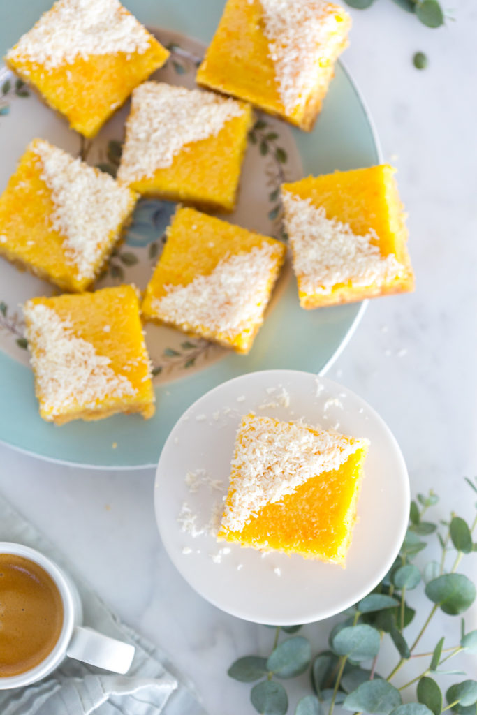 Platefuls of Grapefruit Coconut Bars