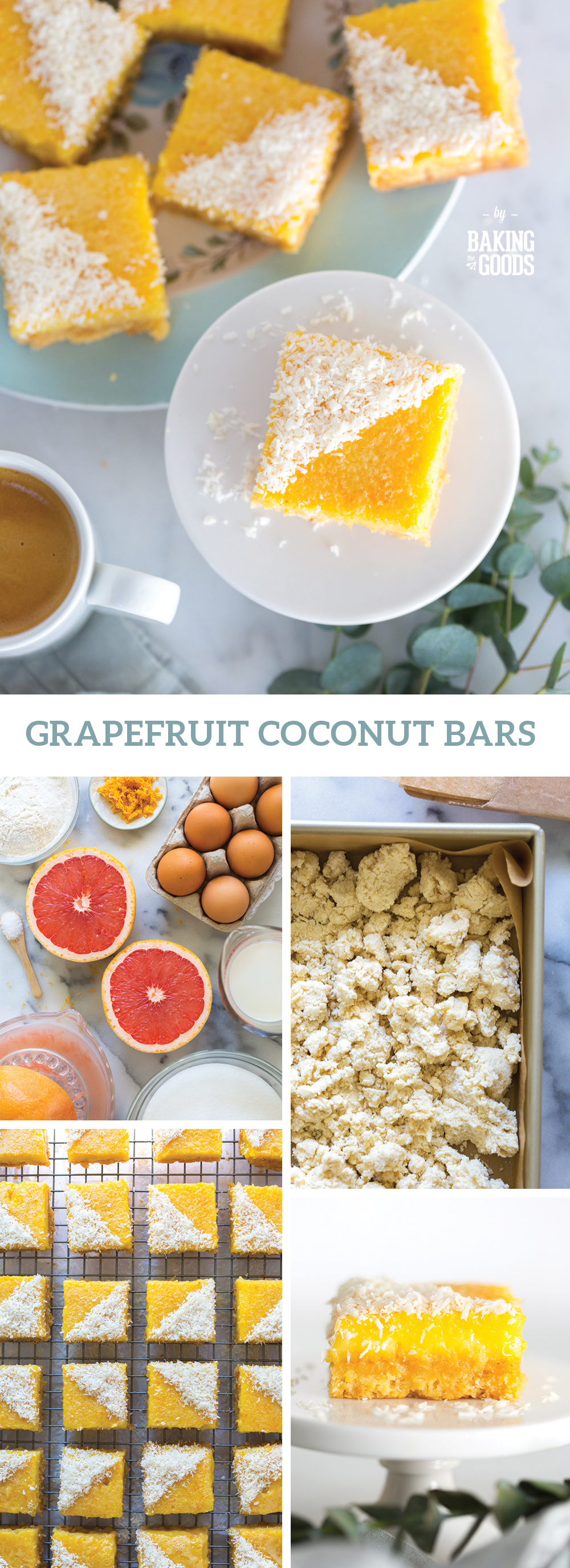 Grapefruit Coconut Bars by Baking The Goods