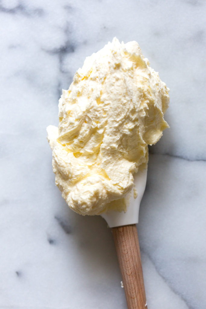 creamed butter and sugar for shortbread cookies