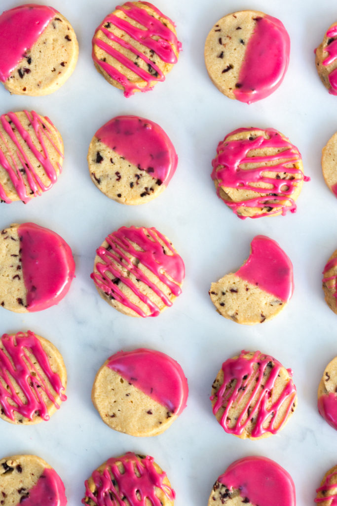 Glazed Hibiscus Shortbread Cookie grid