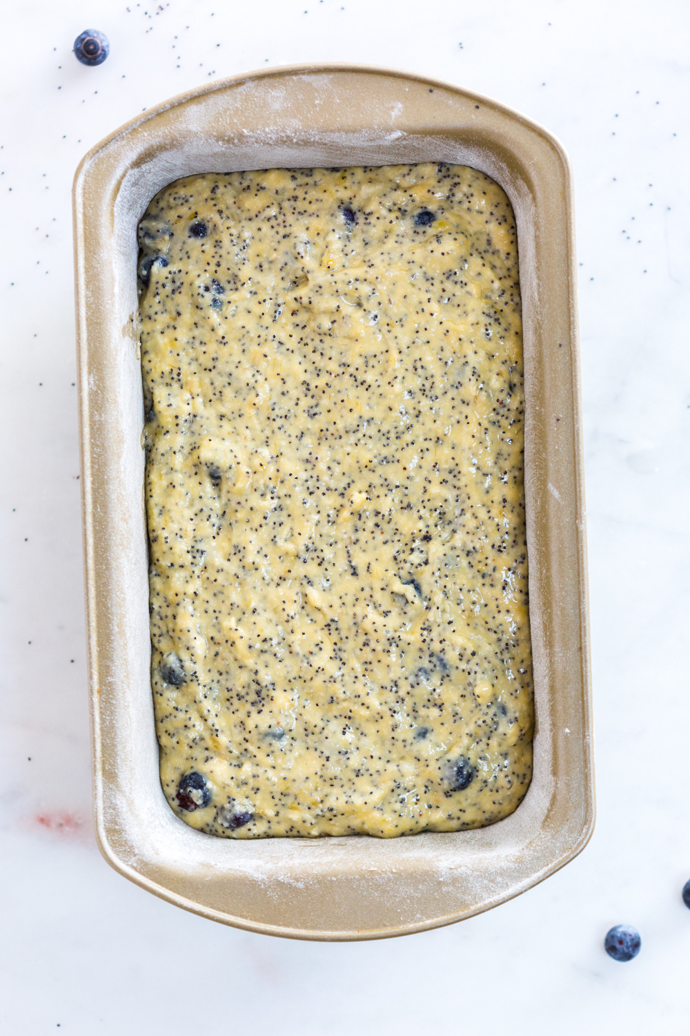 Pre-baked Blueberry Poppy Seed Banana Bread
