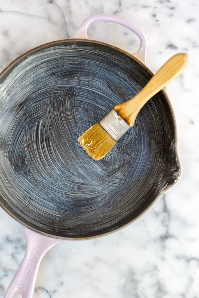 Skillet Cookie pan buttered