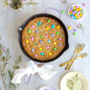 M&M Skillet Cookie by Baking The Goods