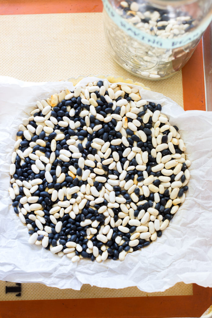 Blind baking tart shell