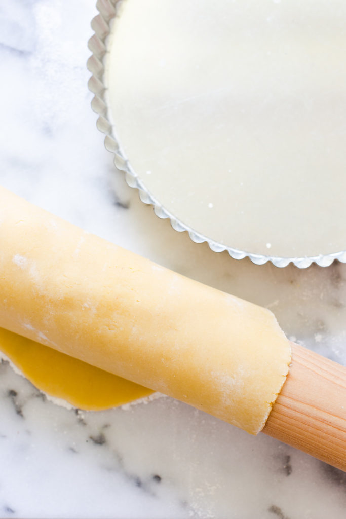 Transferring Basic Tart Dough to tart pan