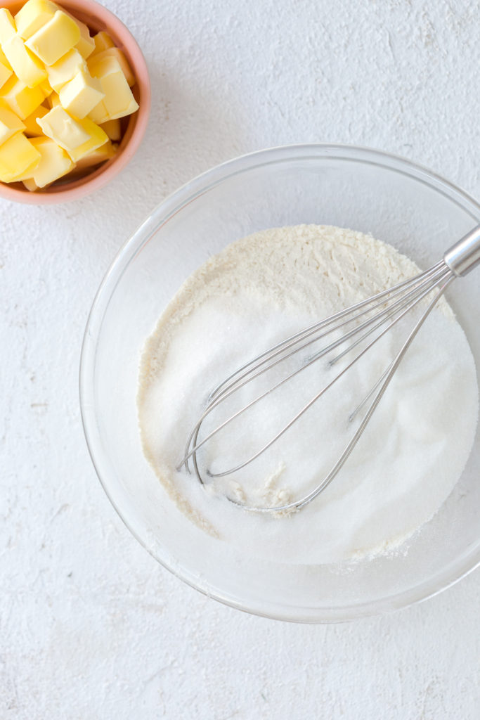 butter & dry ingredients