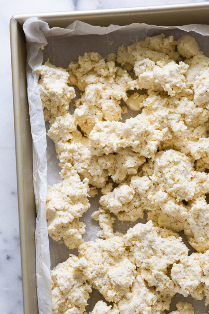 Coconut Shortbread Crust cookie dough