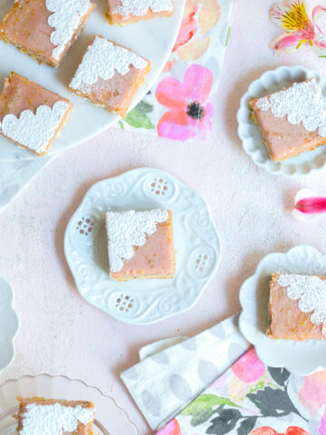 Hibiscus Margarita Bars with Coconut Crust by Baking The Goods