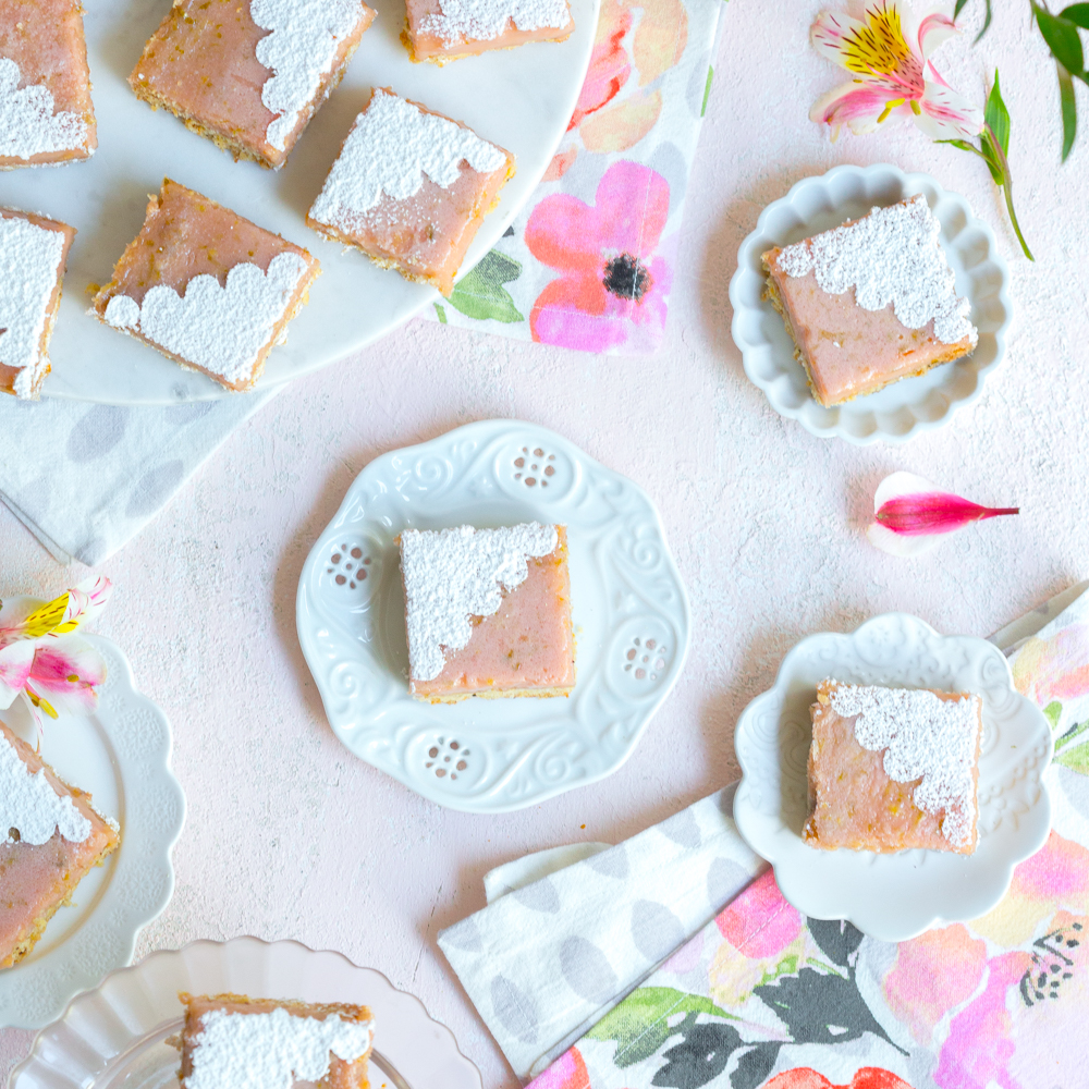 Hibiscus Margarita Bars with Coconut Crust by Baking The Goods