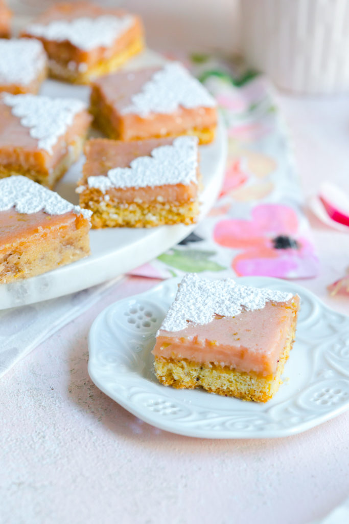 Hibiscus Margarita Bars with Coconut Crust from Baking The Goods