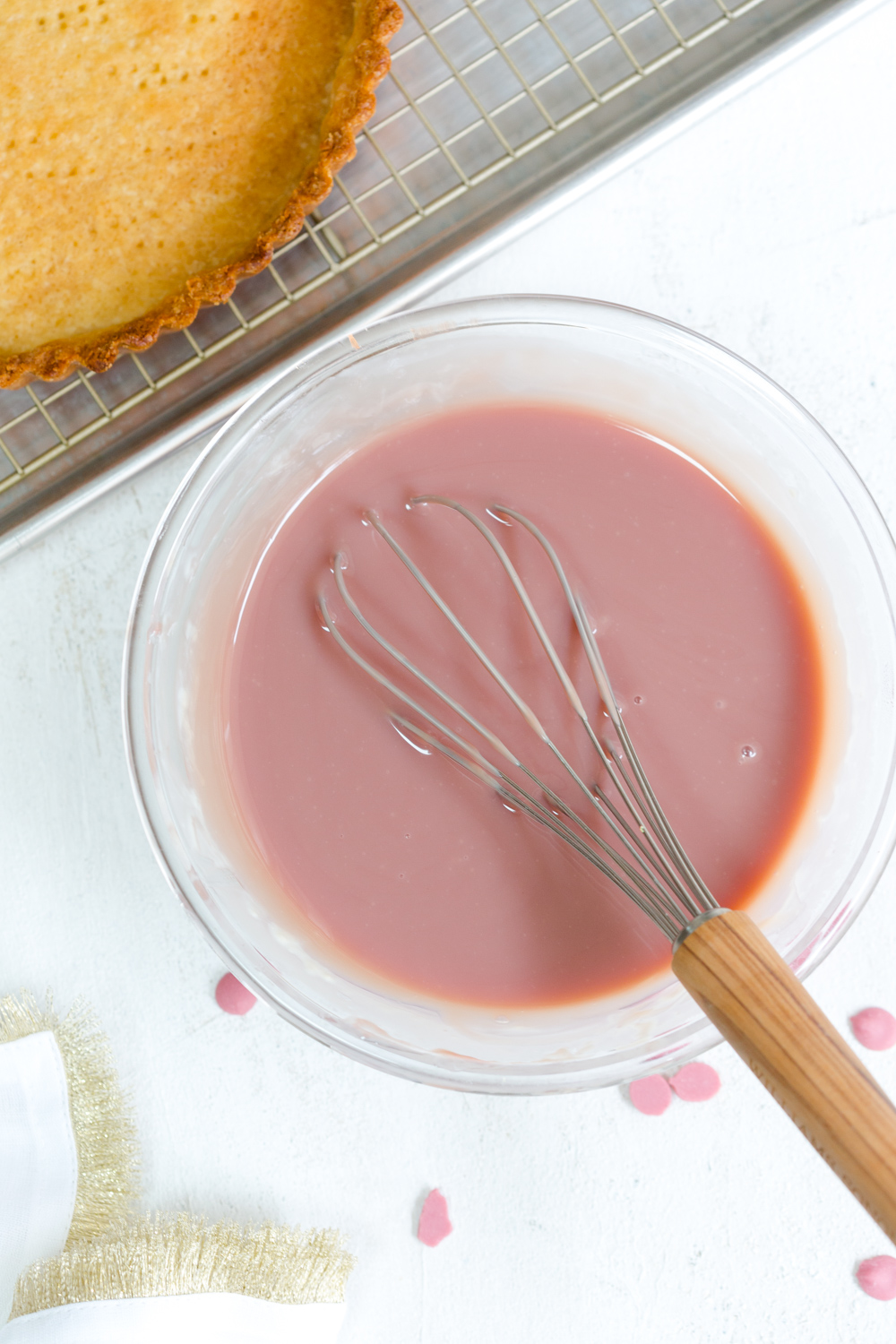 Ruby Cacao Ganache Tart filling